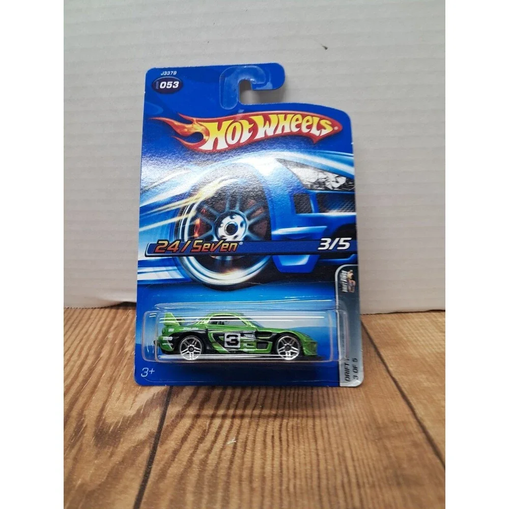 2006 Hot Wheels #53 Drift Kings 3/5 24/SEVEN Green Variant w-AC w/Chrome Pr5 Sp